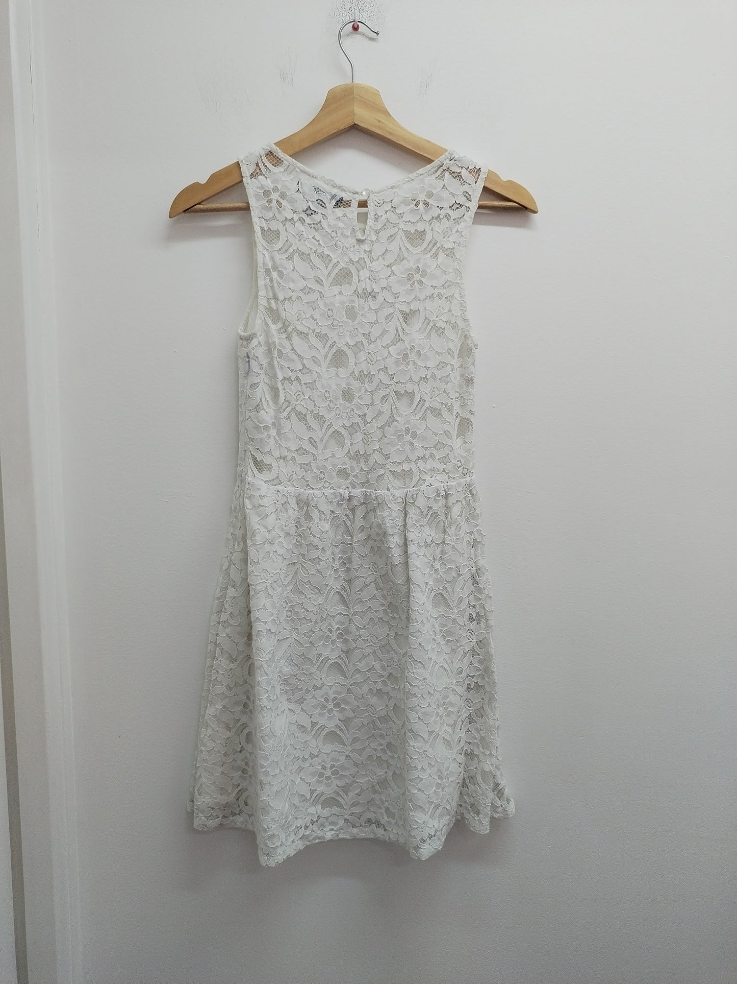 Robe sans manches en dentelle Jennyfer blanche Taille 36