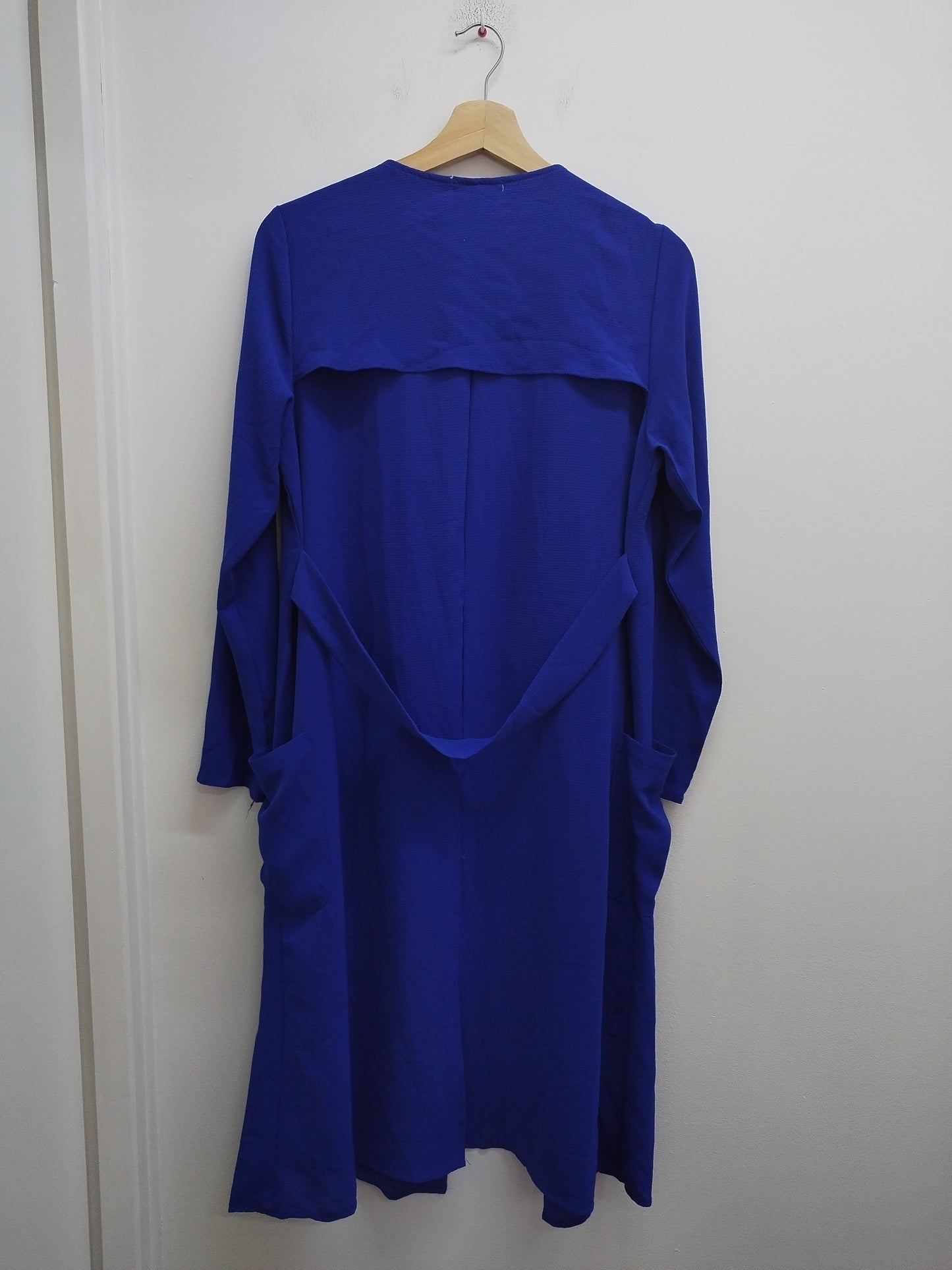 Veste longue fluide Samar Moda bleue Taille S/M