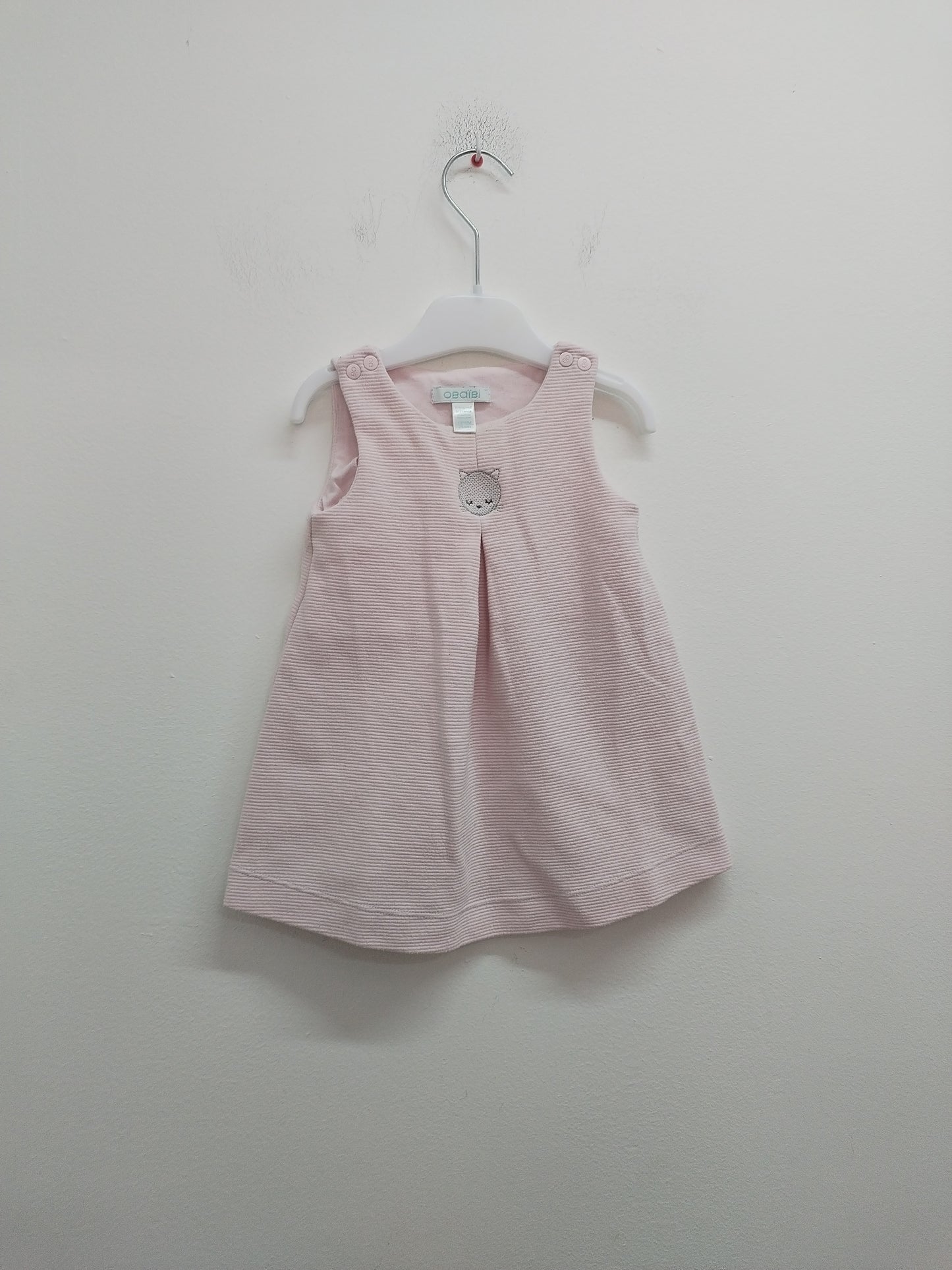 Robe sans manche Obaïbi rose Taille 12 Mois