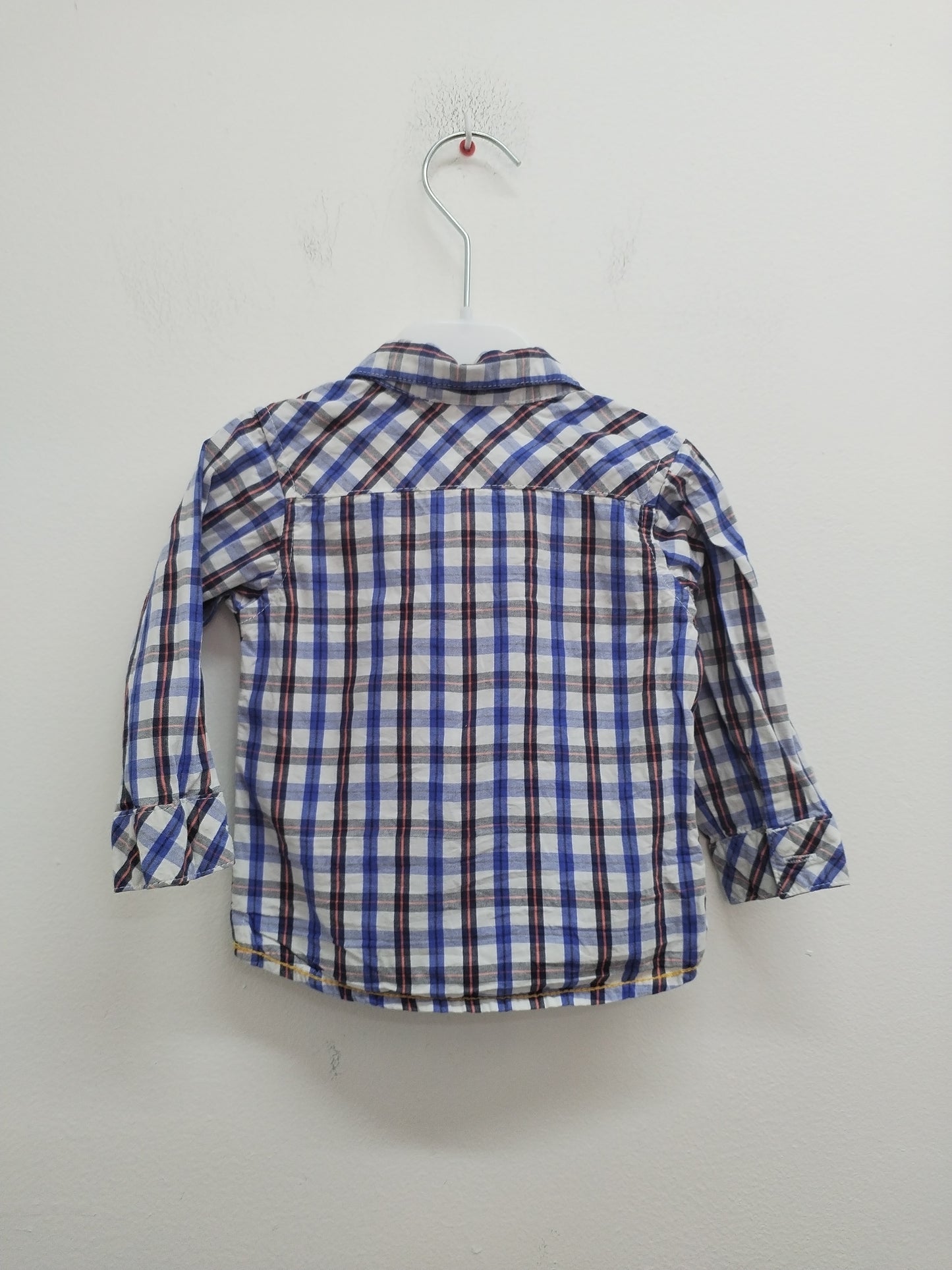 Chemise manches longues Grain de Blé à carreaux Taille 6 Mois