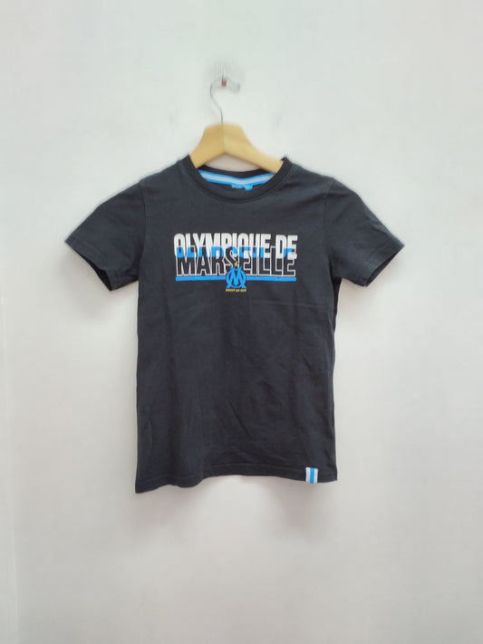 T-shirt Olympique de Marseille noir avec impression Taille 8 Ans