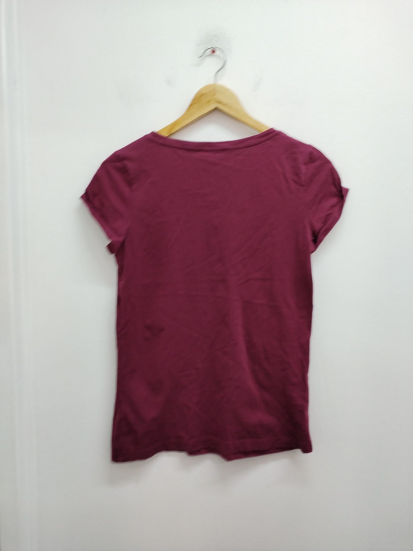 T-shirt Esprit bordeaux avec impression et strass Taille M