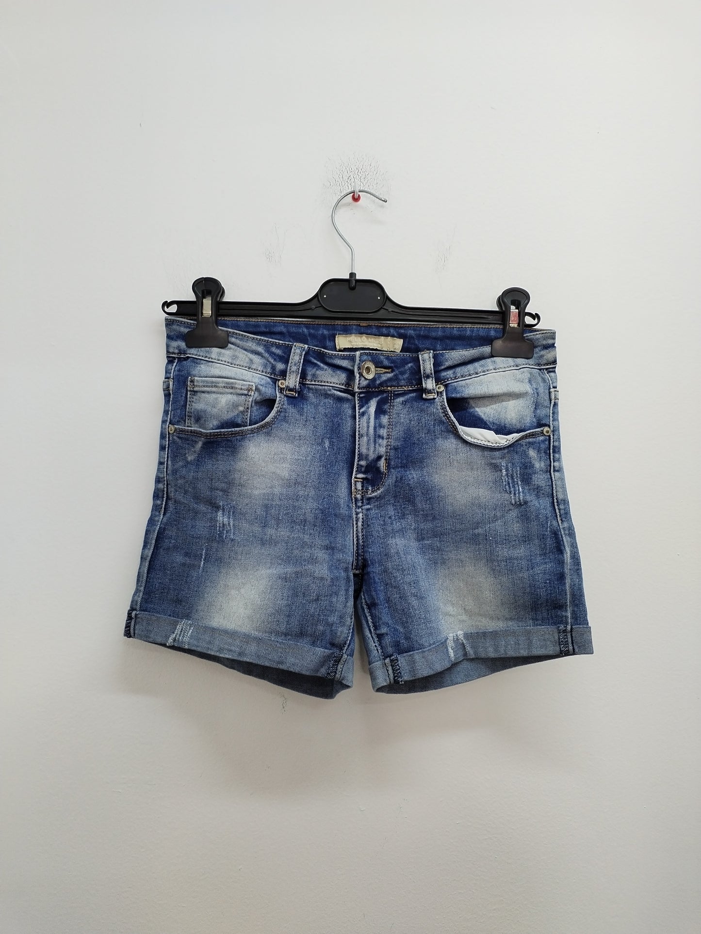 Short en Jeans Hello Miss bleu délavé Taille 38