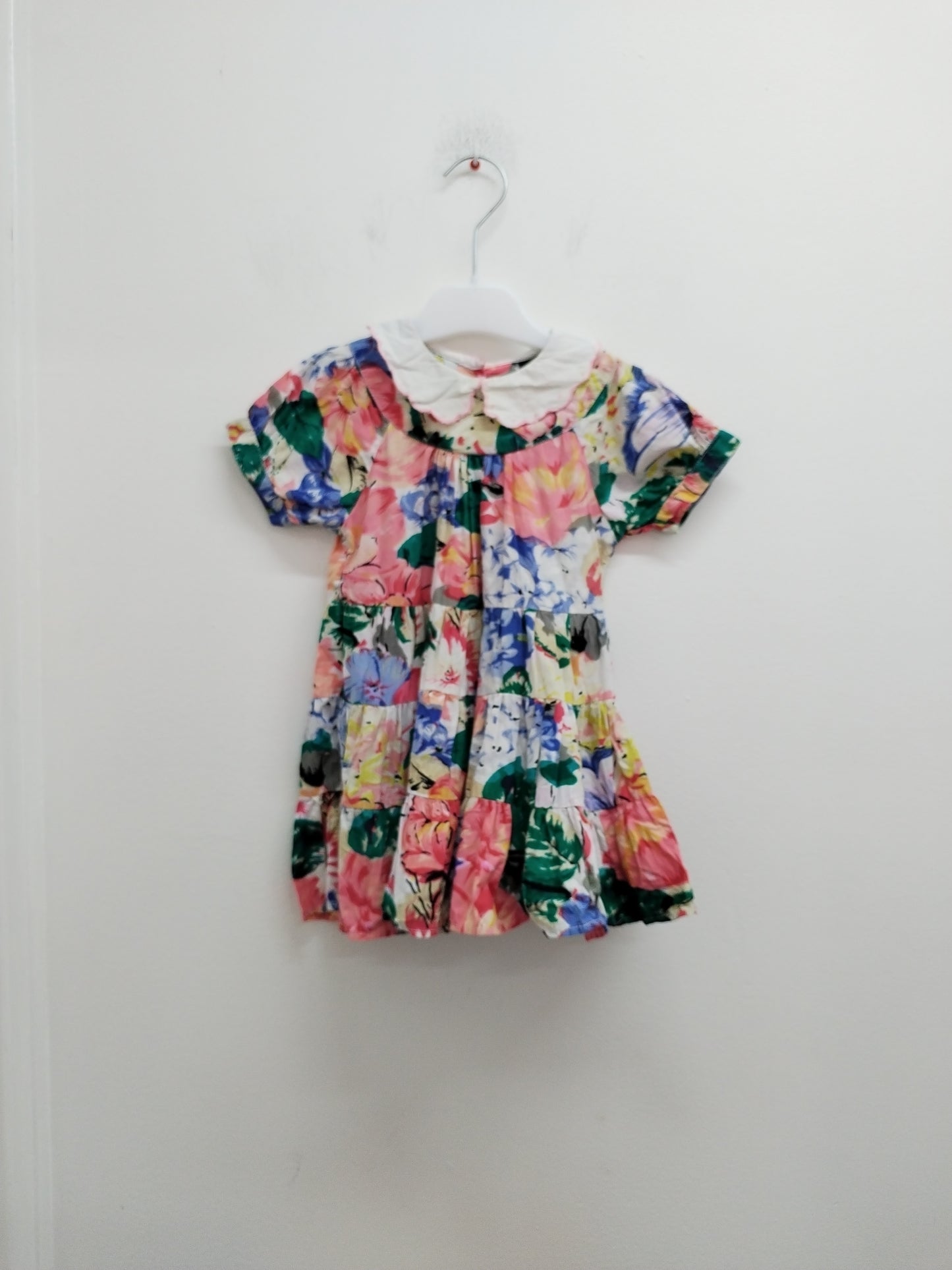 Robe manches courtes Z fleurie Taille 2/3 Ans