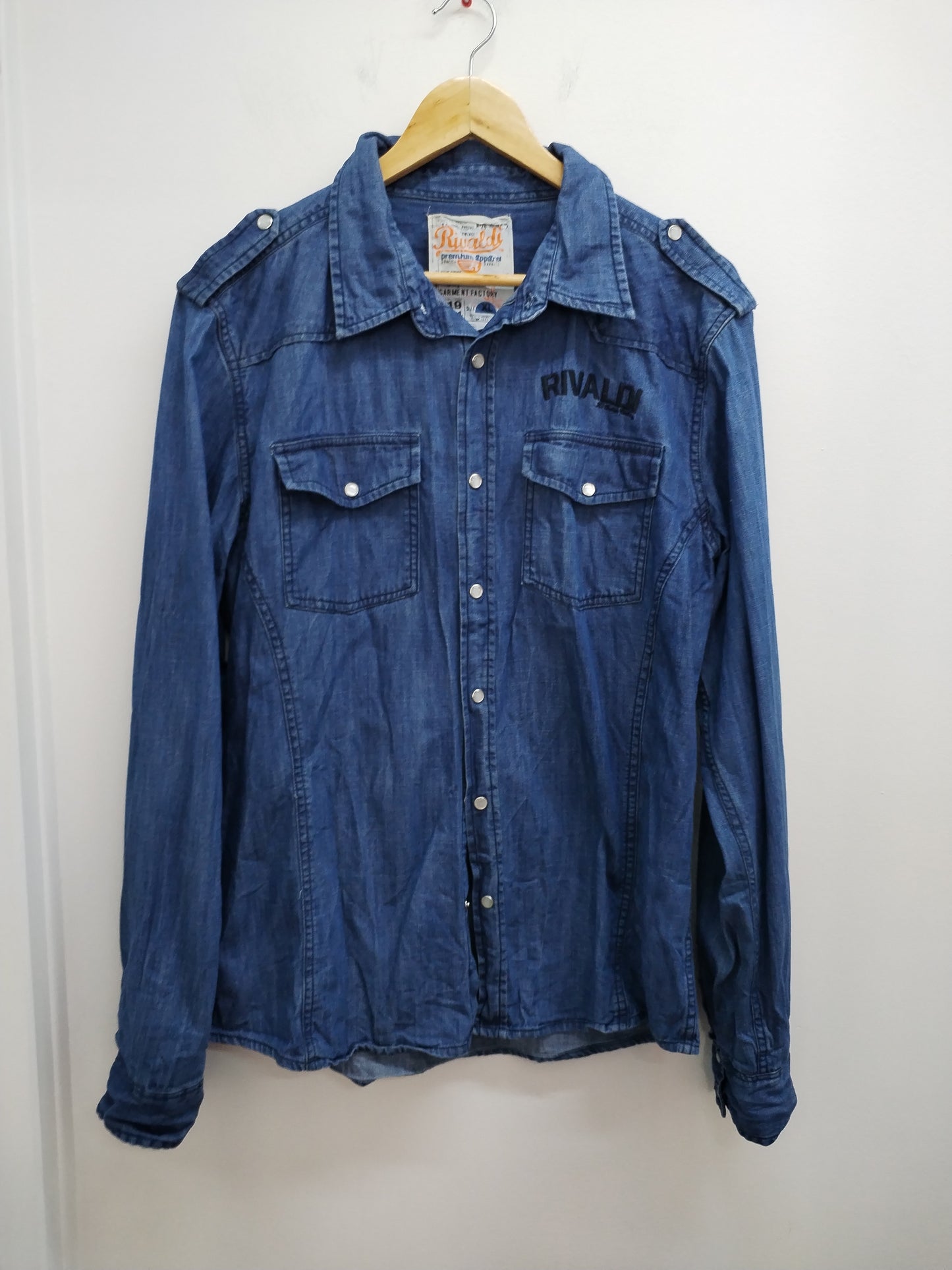 Chemise en jeans manches longues Rivaldi Taille XL