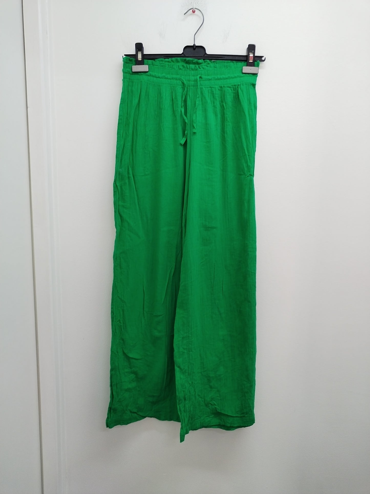 Pantalon jambes larges Primark vert Taille XS