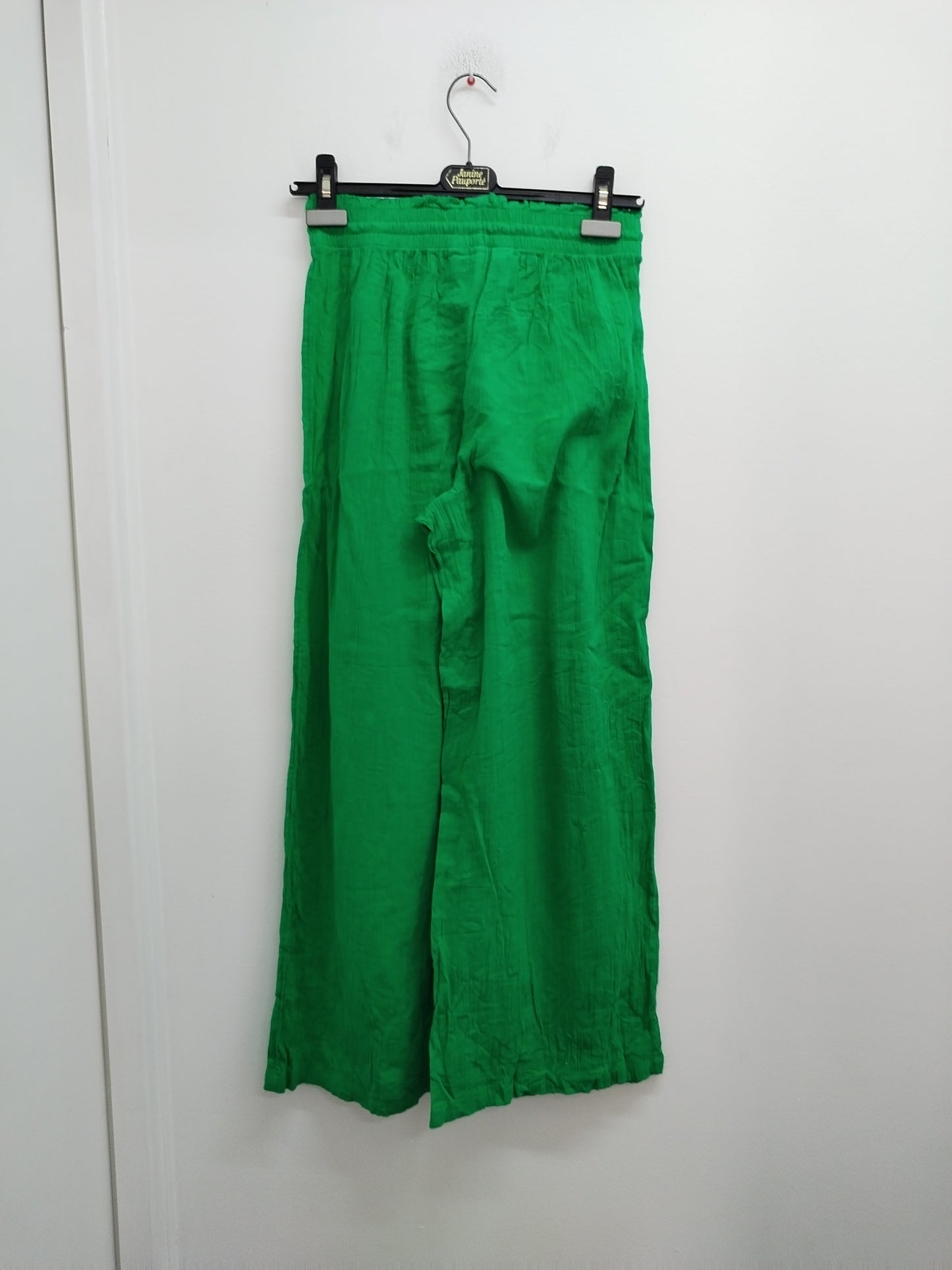 Pantalon jambes larges Primark vert Taille XS