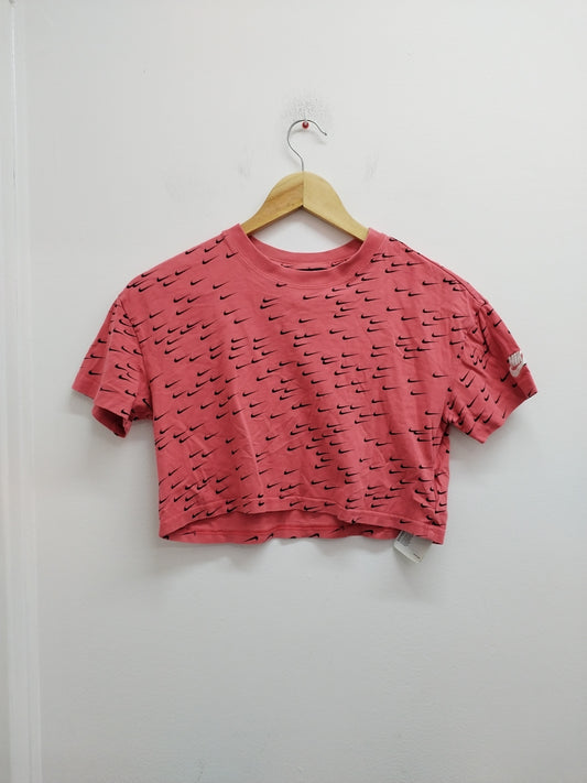 T-shirt court Nike corail avec impression Taille XS