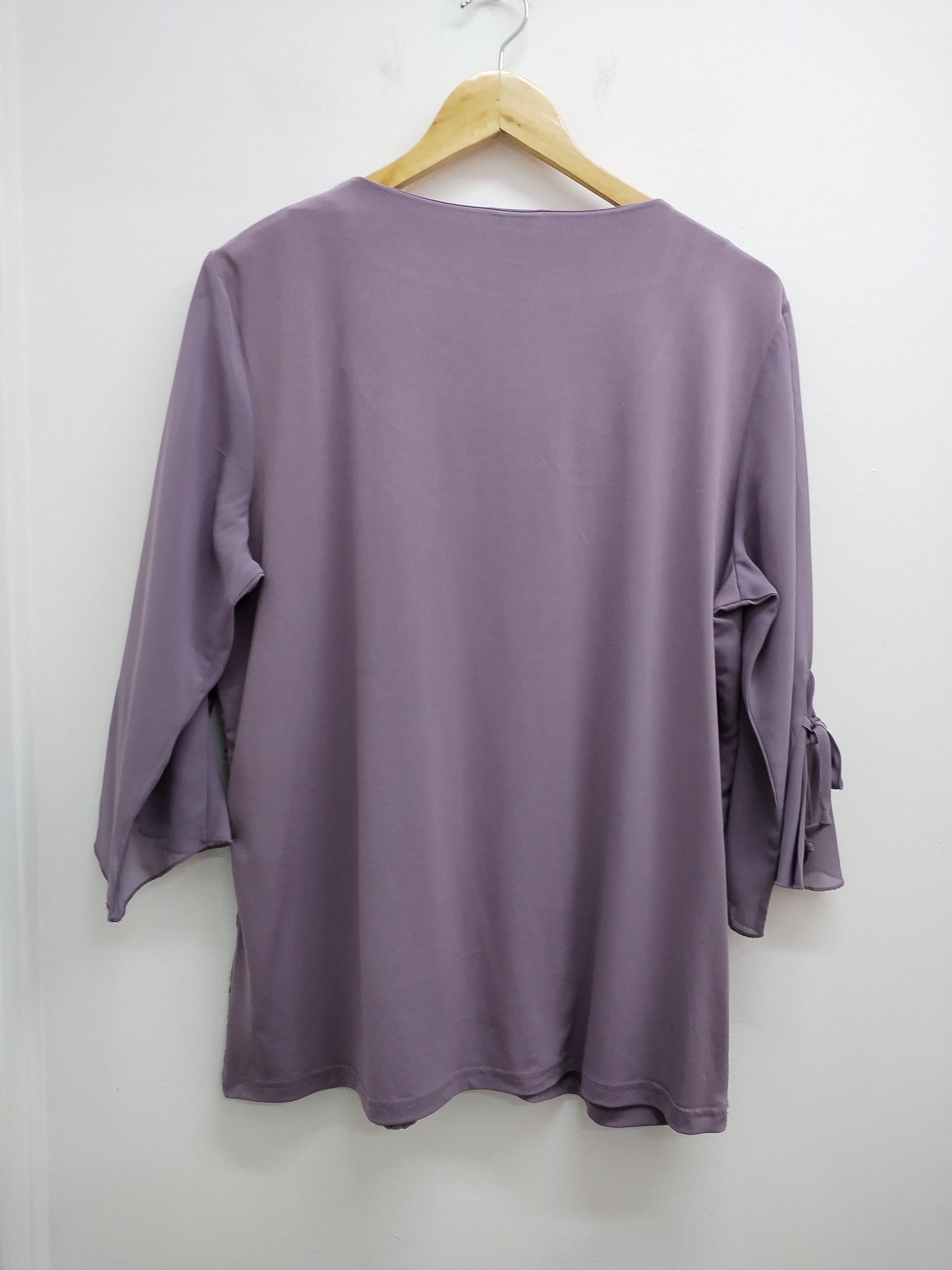 Tunique manches 3/4 Fair Lady prune avec sequins Taille 46