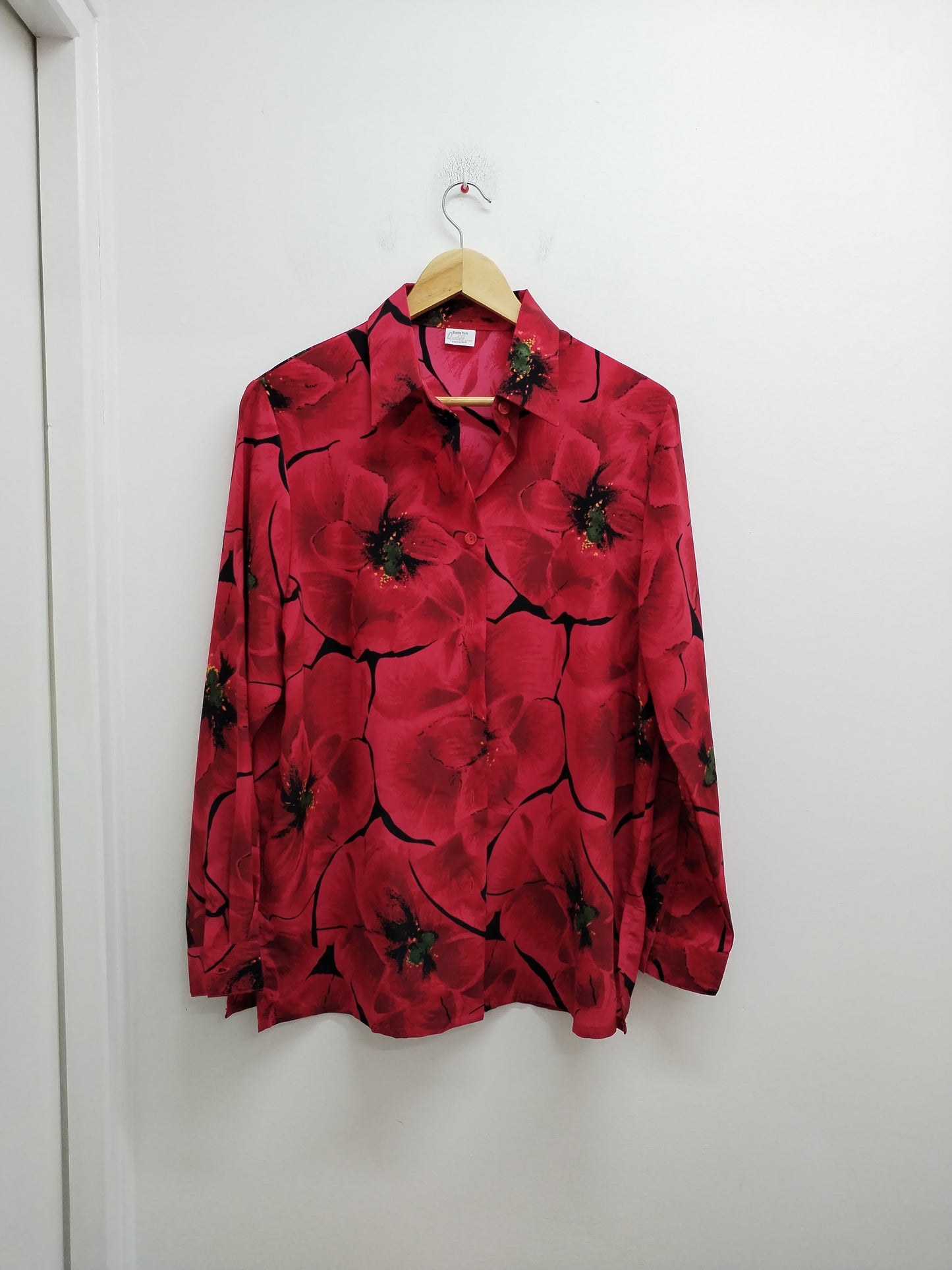 Chemise Blancheporte rouge fleurie Taille 42/44