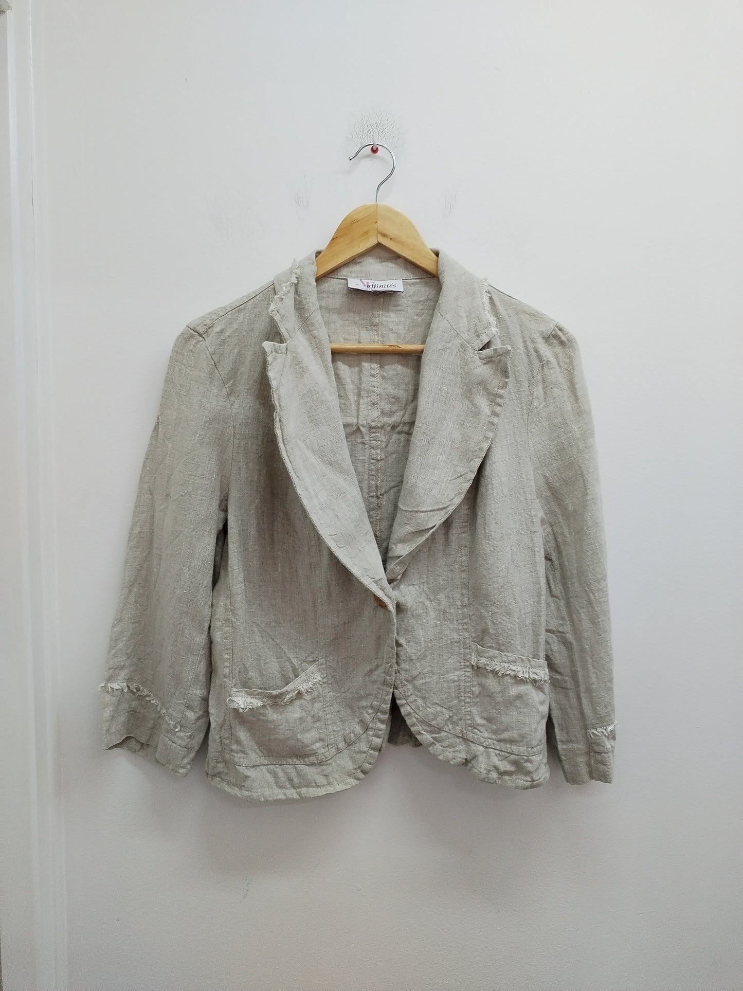 Veste légère Affinités By Armand Thierry manches 3/4 beige Taille M