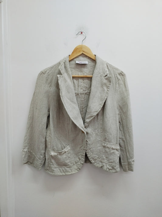 Veste légère Affinités By Armand Thierry manches 3/4 beige Taille M