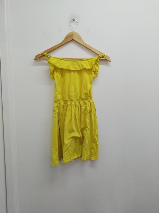 Robe à bretelles Kiabi jaune Taille 10 Ans