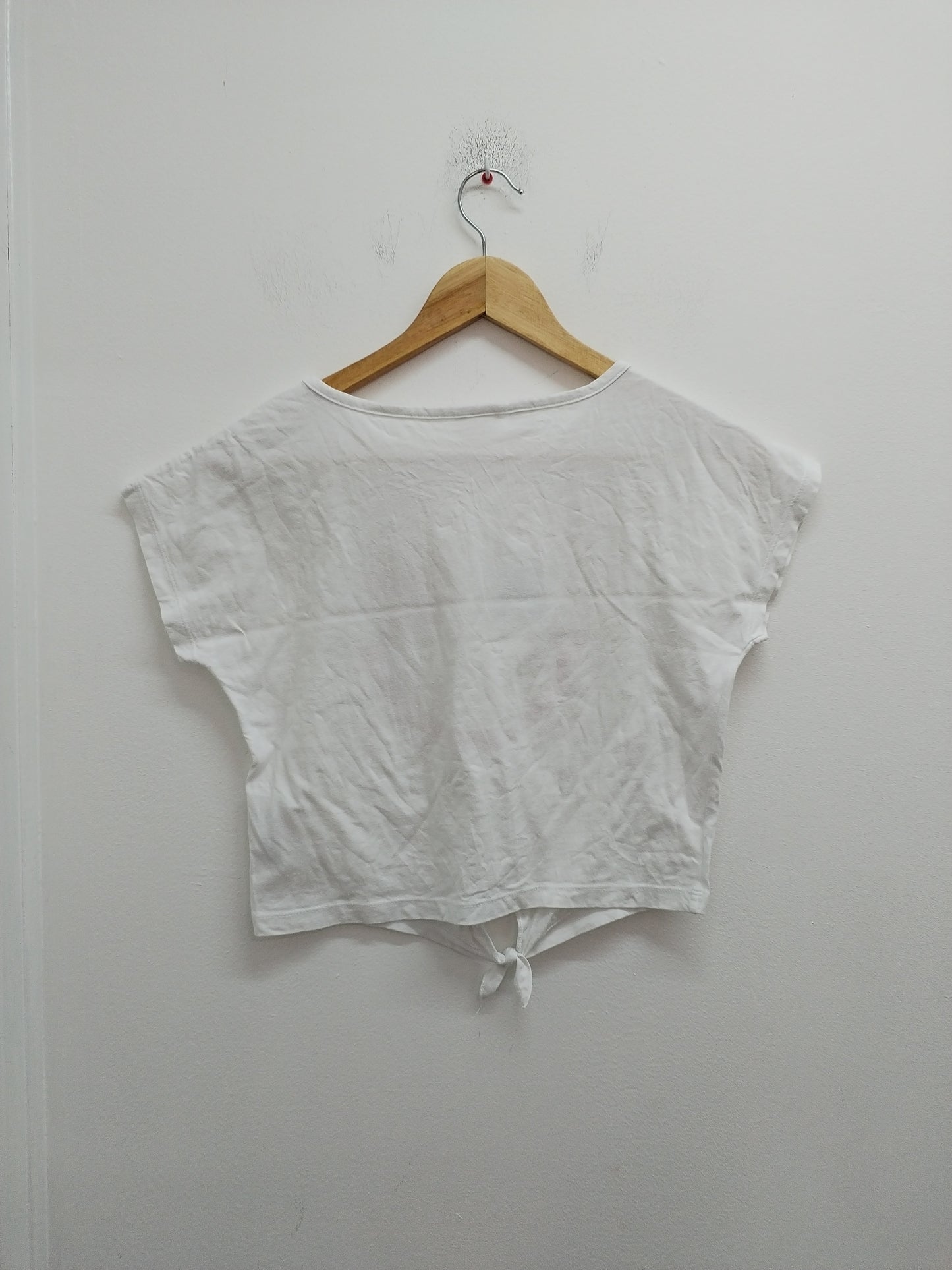 T-shirt à nouer Bon Prix blanc avec impression Taille 10/11 Ans