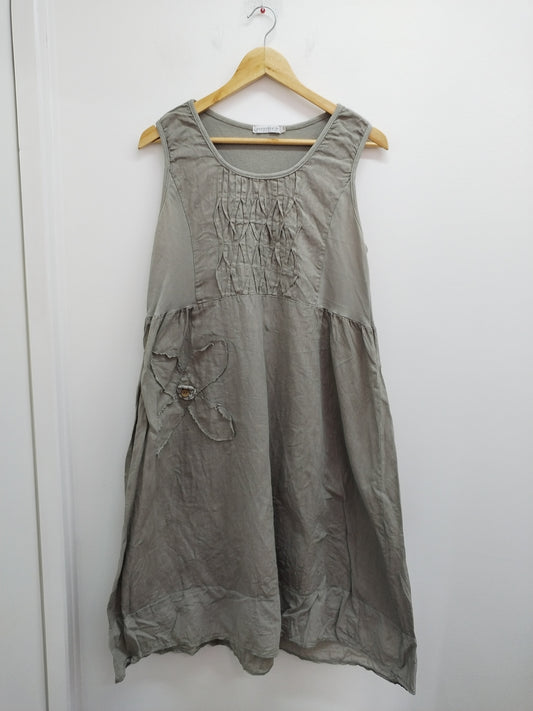 Robe sans manche Ambra taupe Taille 44