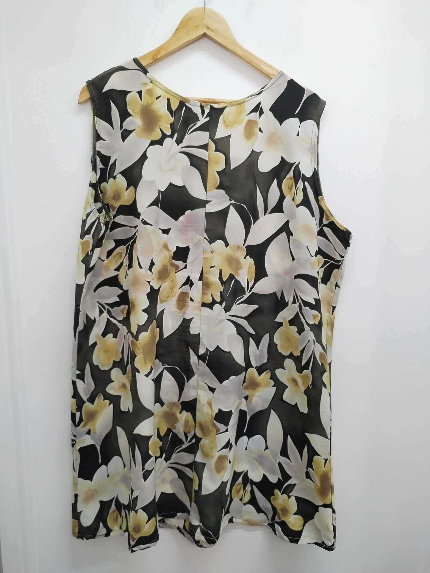 Robe fluide sans manche imprimée Taille 3XL