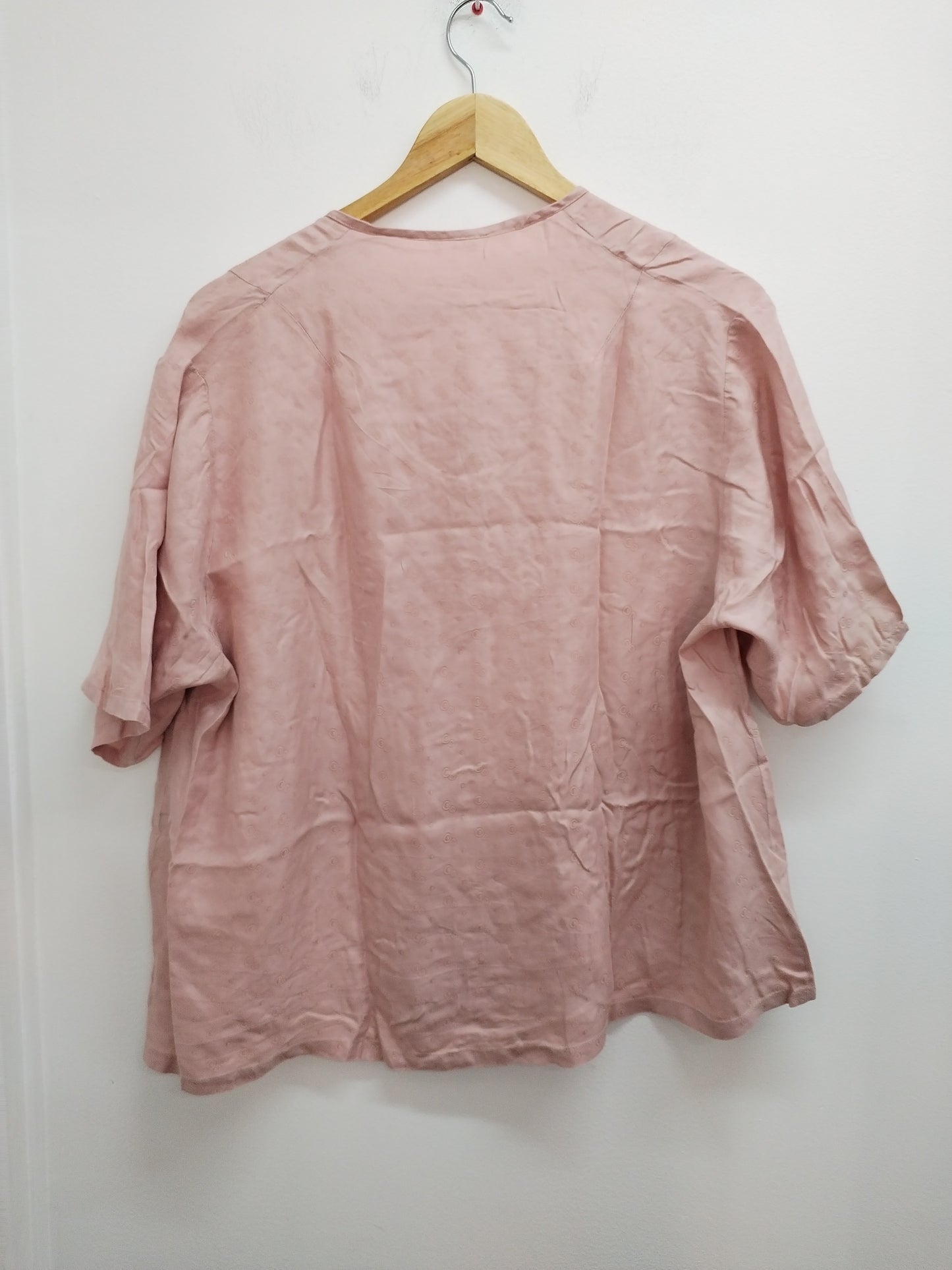 Chemise manches courtes rose pâle Taille XL