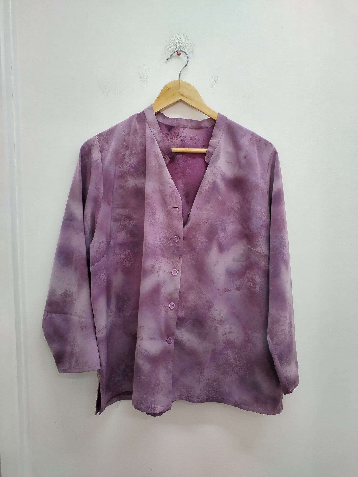 Chemise manches longues violette Taille XL