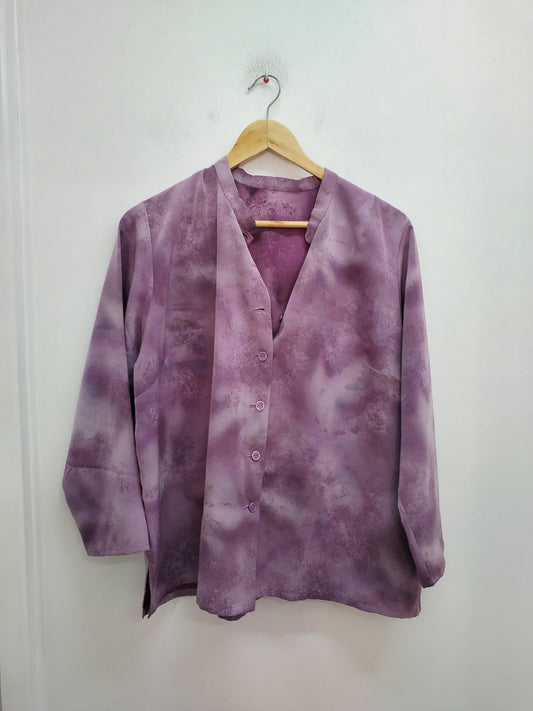 Chemise manches longues violette Taille XL