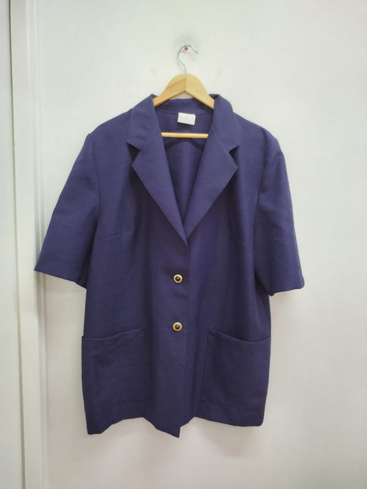 Veste manches courtes bleue marine Taille 46