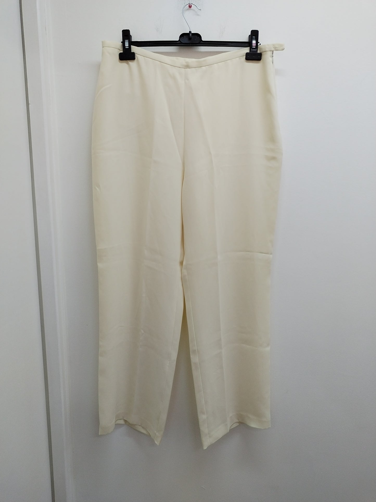 Pantalon fluide Celaïa blanc cassé Taille 46