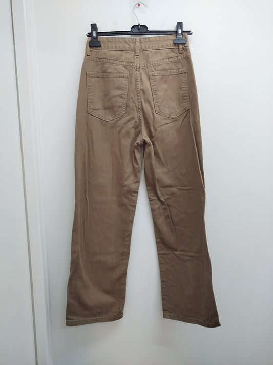 Jeans taille haute jambes larges Shein marron Taille 36