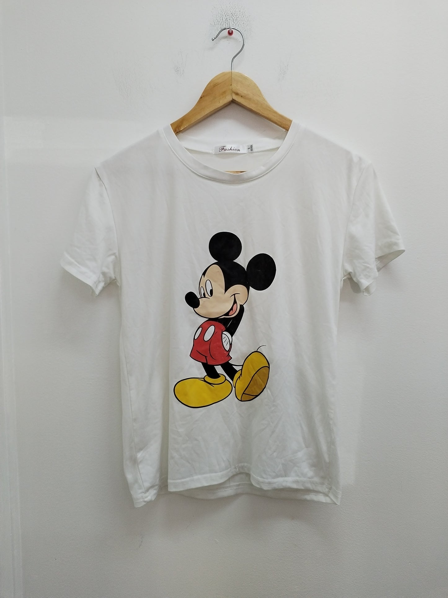 T-shirt Fashion blanc avec impression "Mickey" Taille S