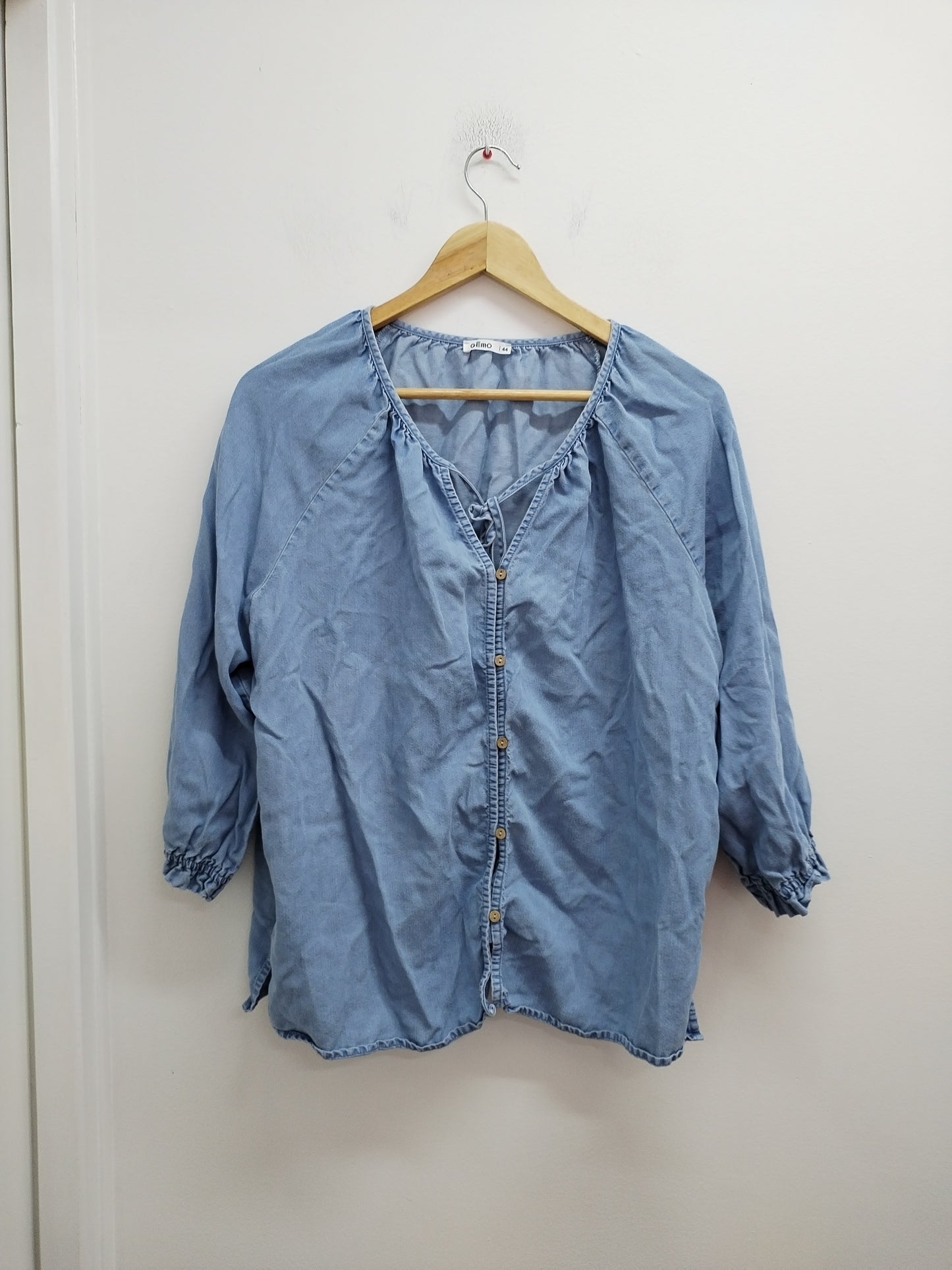 Tunique manches 3/4 Gémo bleu jeans Taille 44