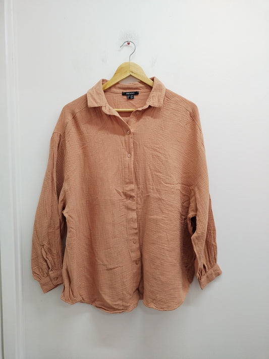 Chemise manches 3/4 Esmara saumon Taille 42