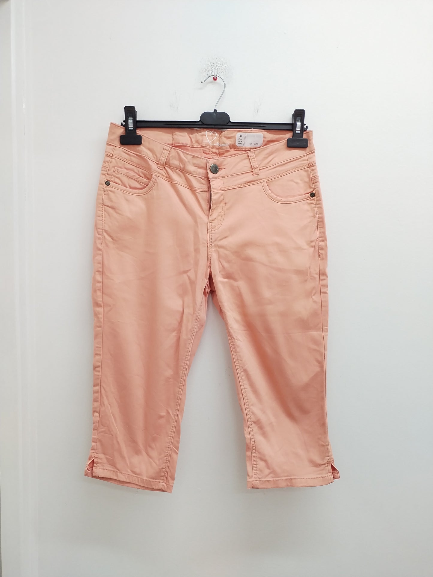 Pantacourt Denim 1982 saumon Taille 42