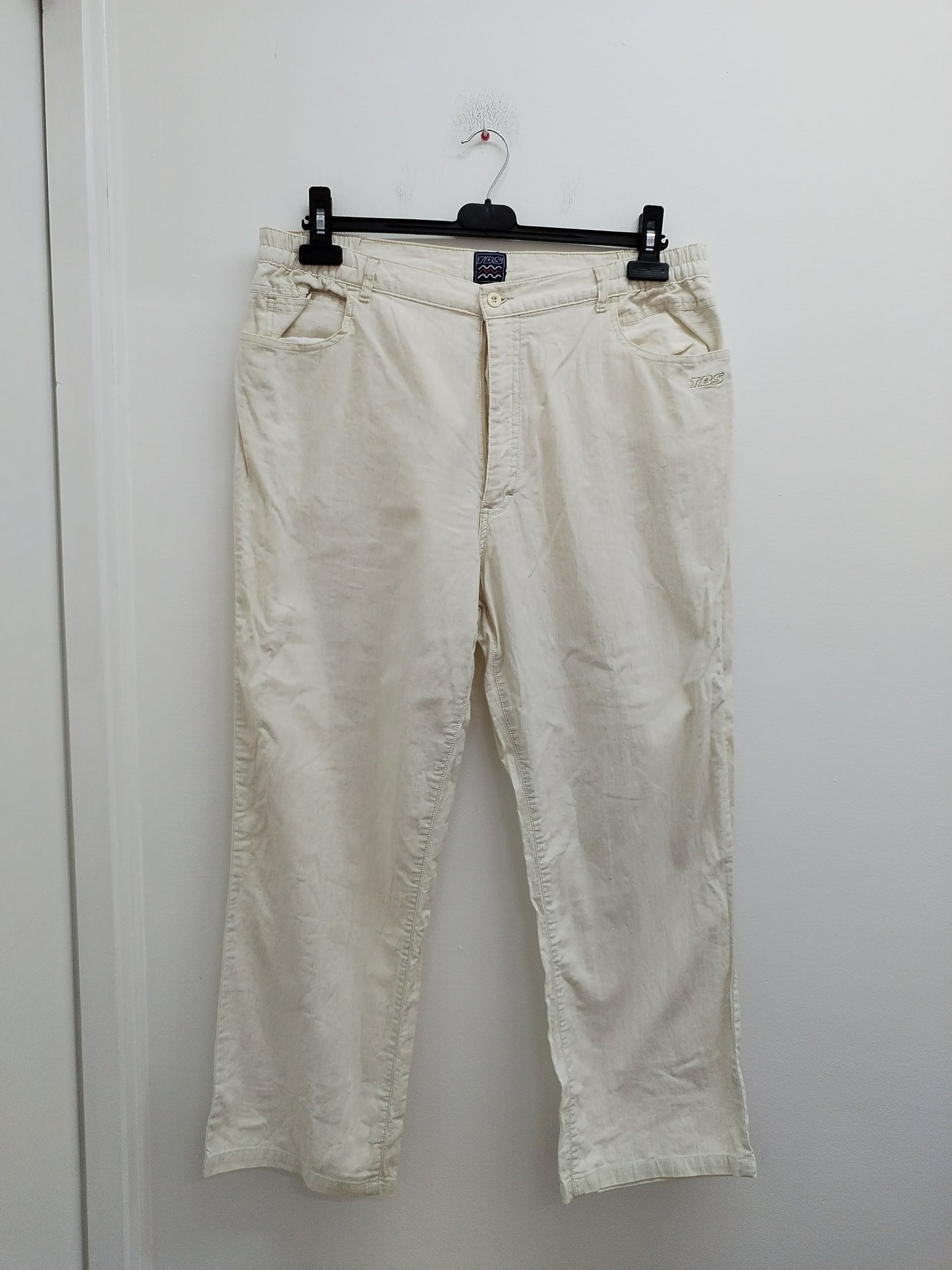 Pantacourt TBS blanc chiné Taille 48