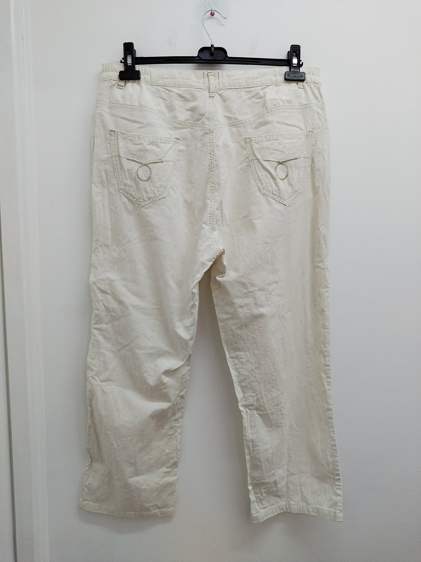 Pantacourt TBS blanc chiné Taille 48