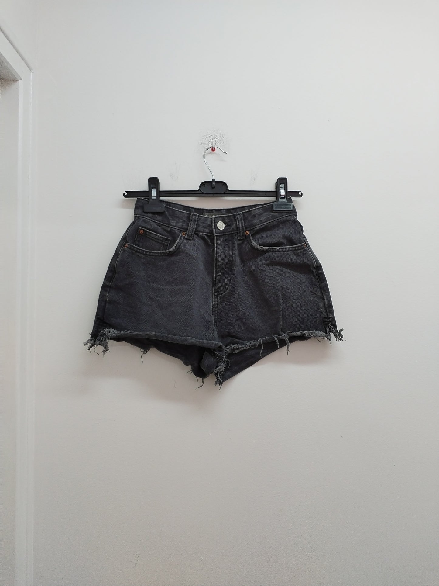 Short en jeans  taille haute Denim Co gris Taille 36