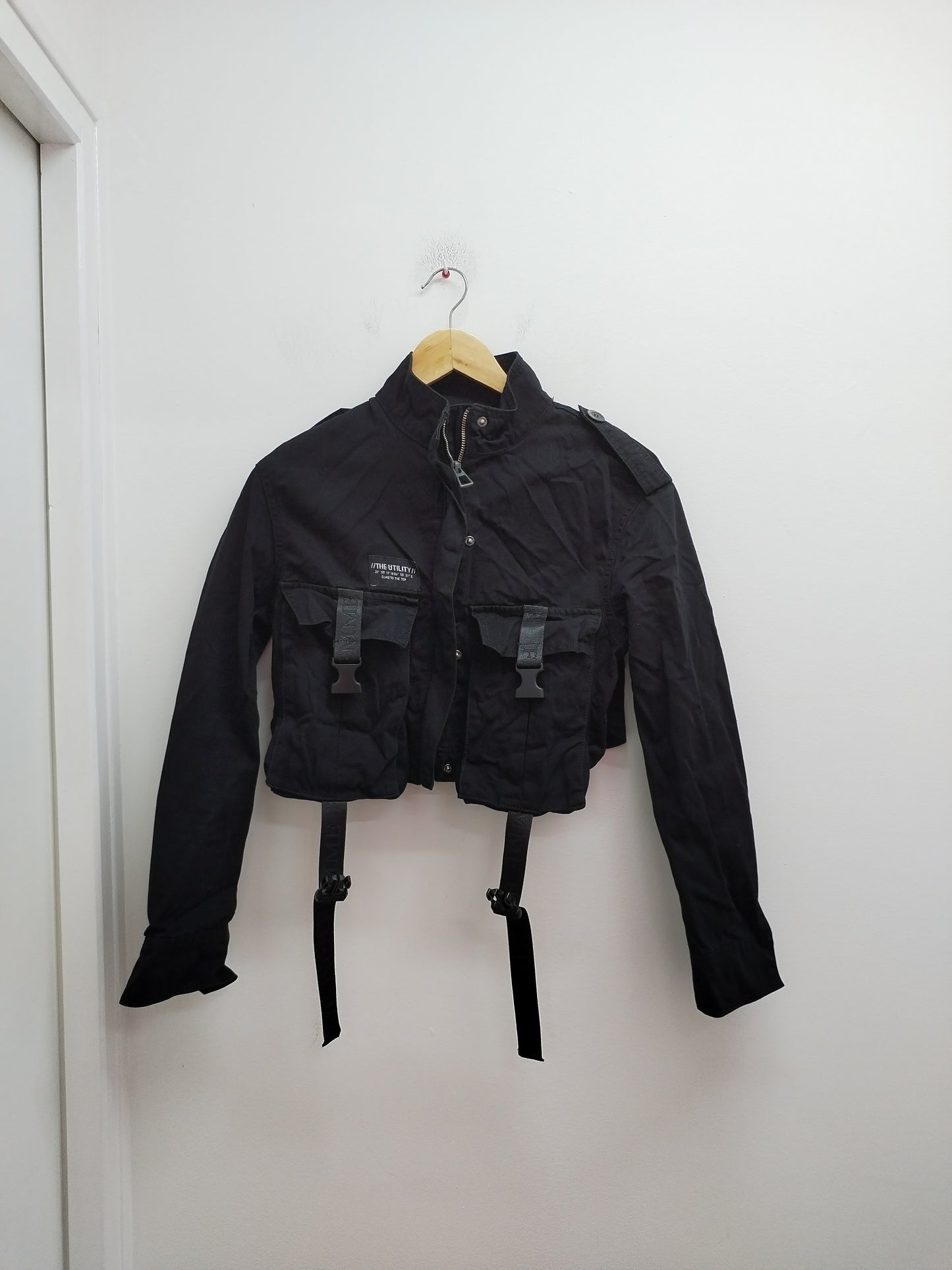 Veste courte Bershka noire Taille XS