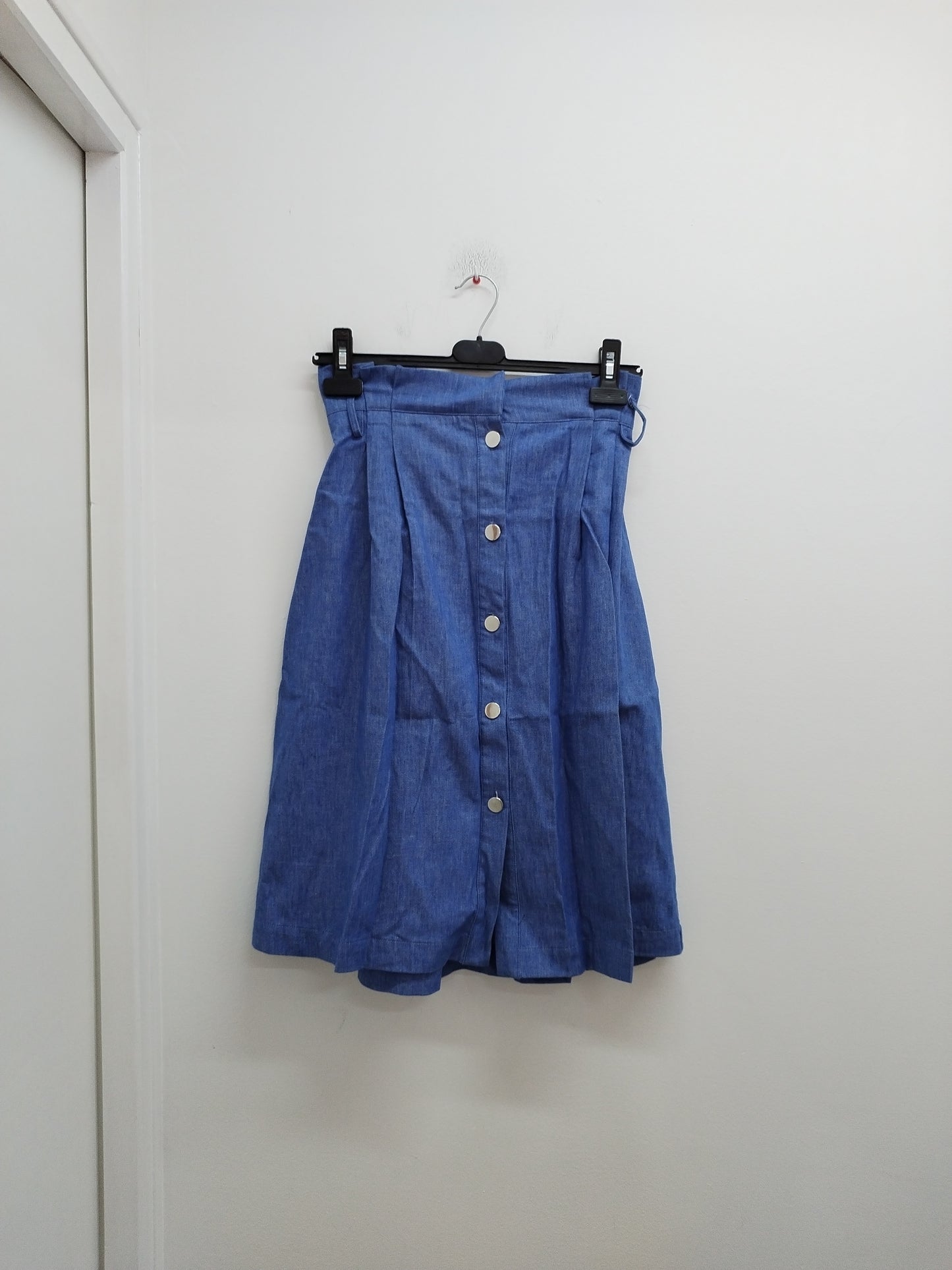 Jupe mi-longue Kookaï bleue jeans Taille S