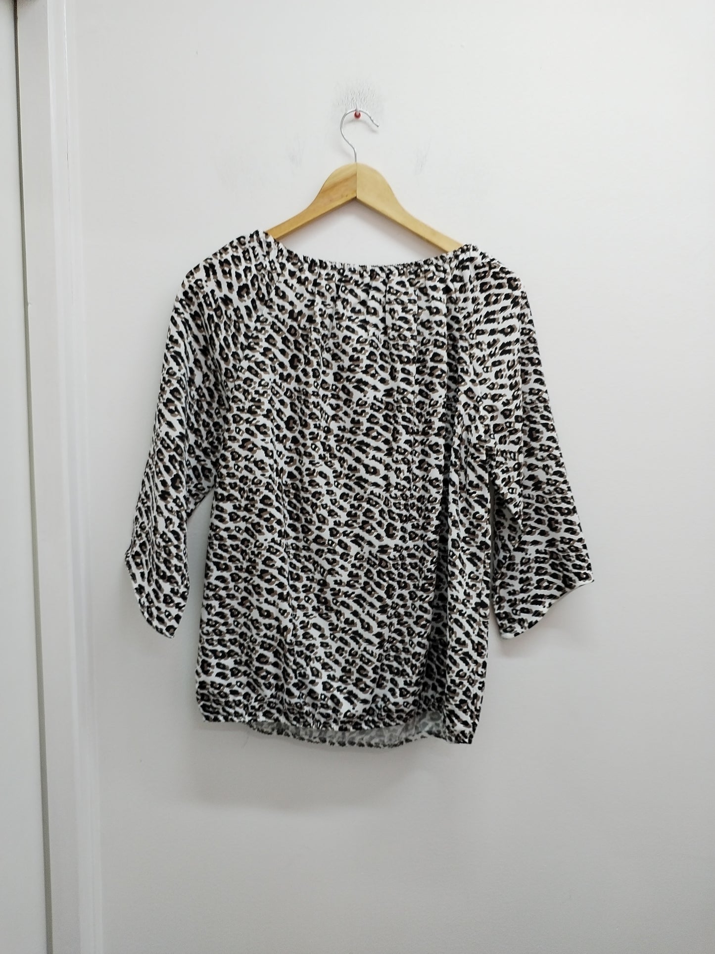 Tunique manches 3/4 Bon Prix blanche imprimé animal Taille 42