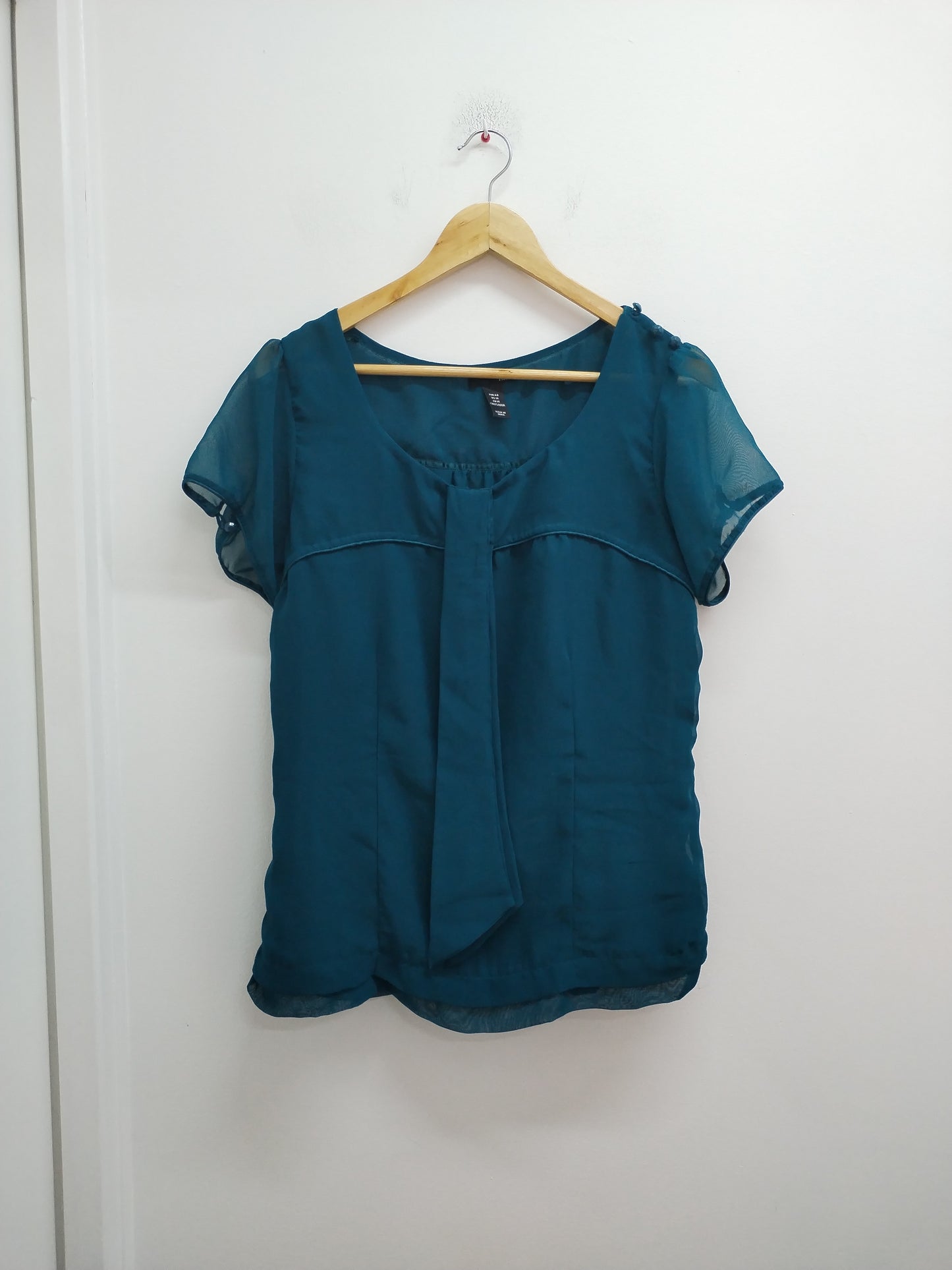 Tunique manches courtes H&M bleu canard Taille 40