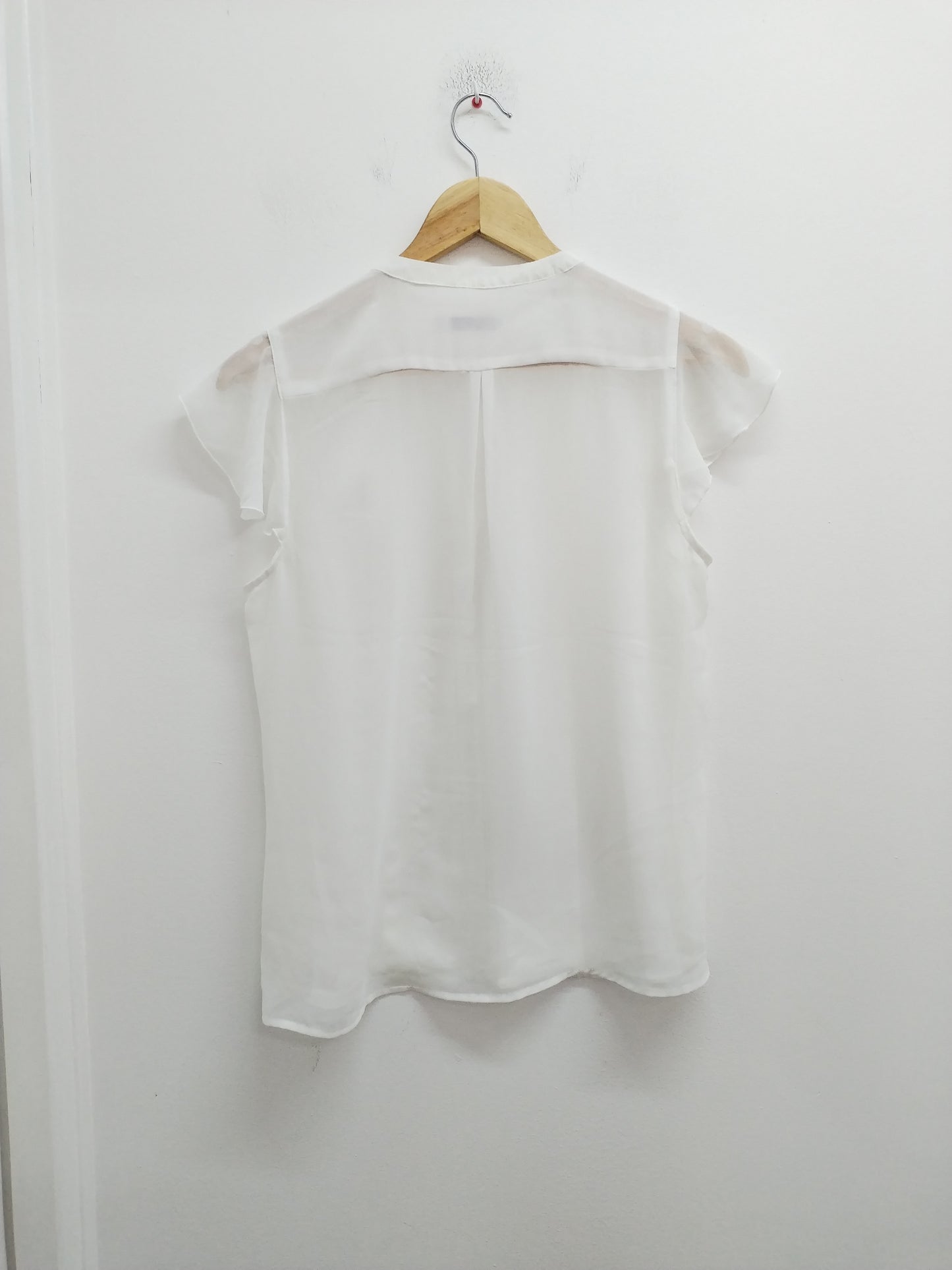 Chemise manches courtes Gémo blanche transparente Taille 38