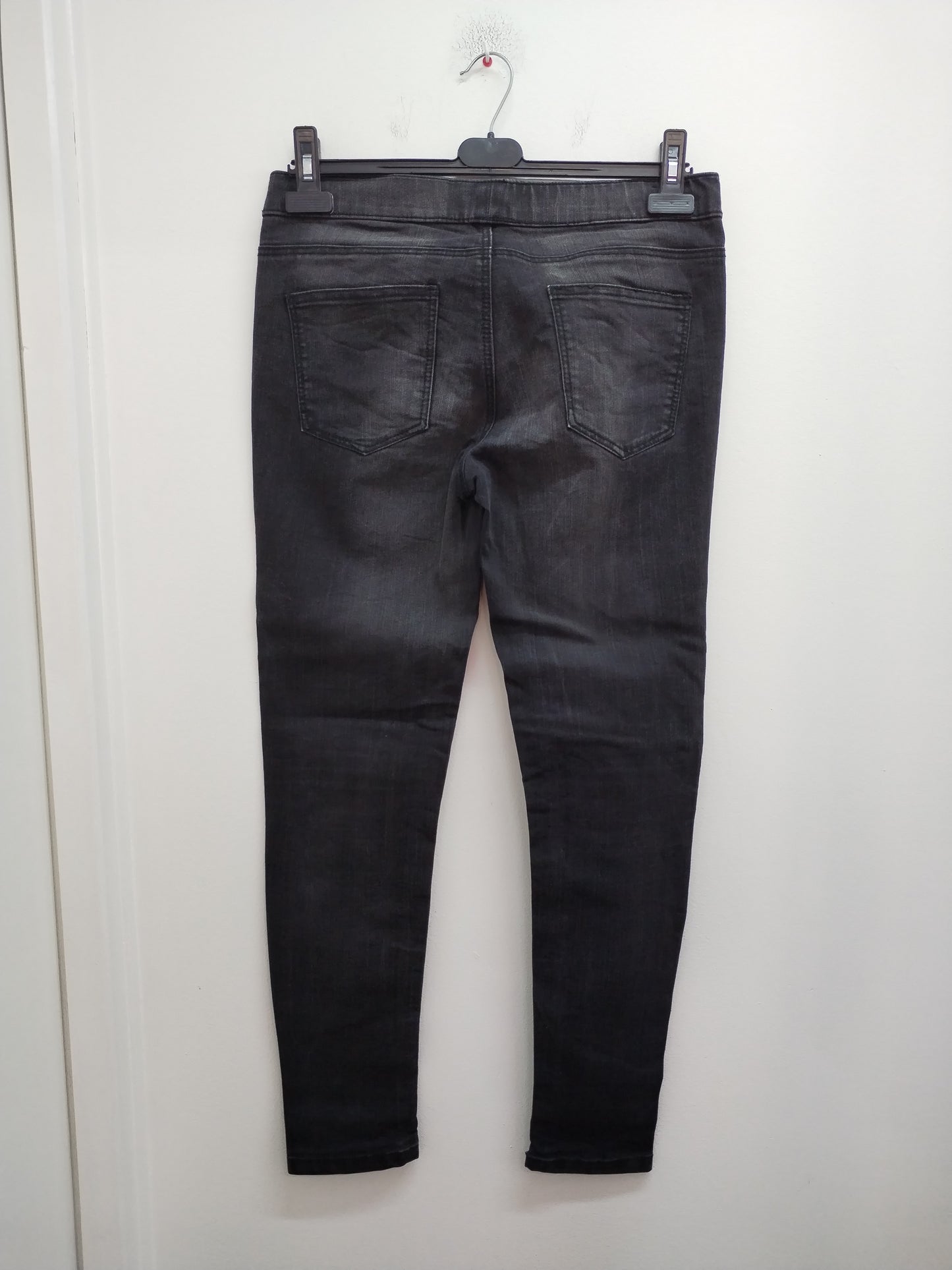 Jegging La Halle gris anthracite délavé Taille 38
