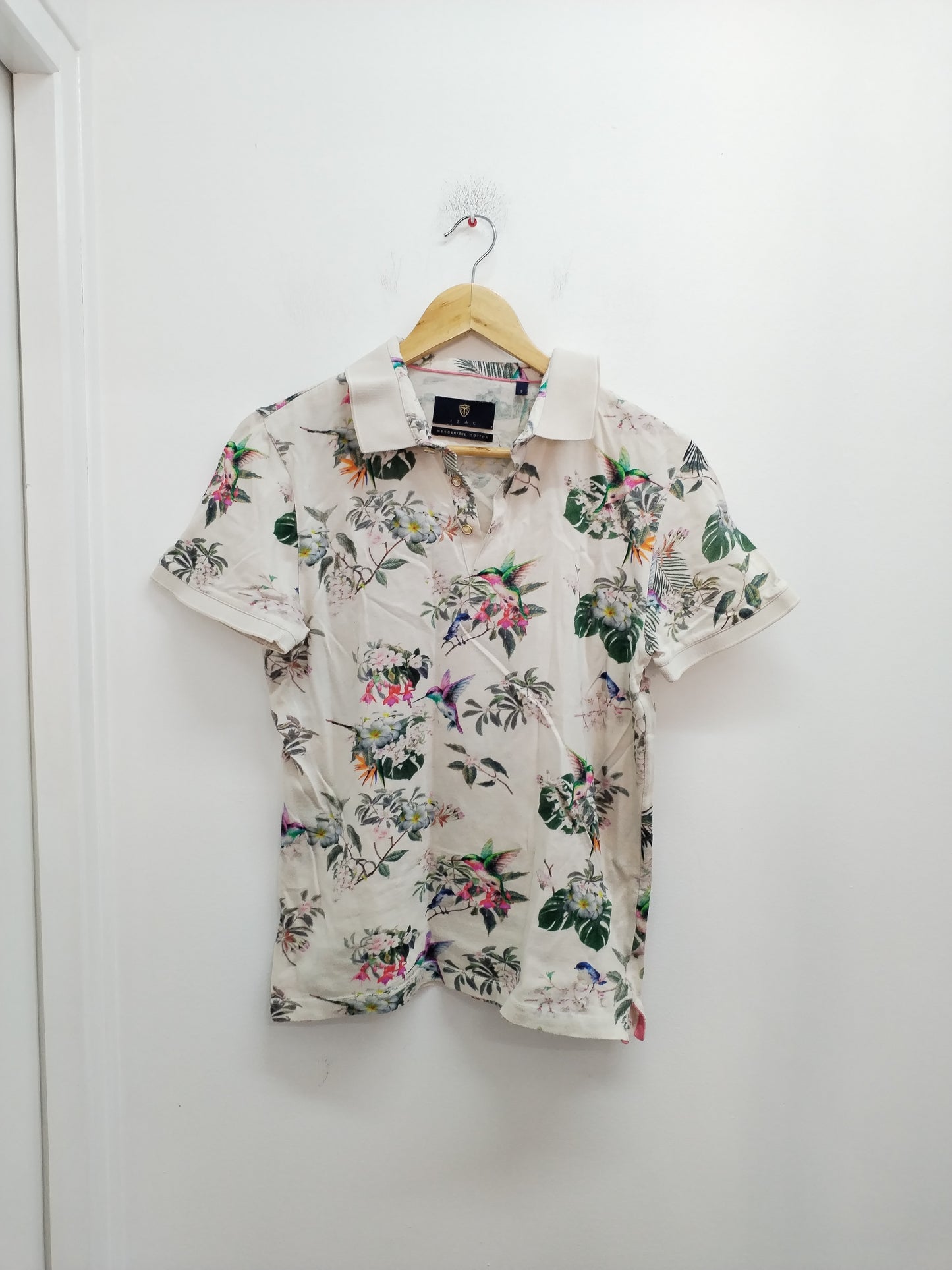 Polo Izac beige fleuri Taille S