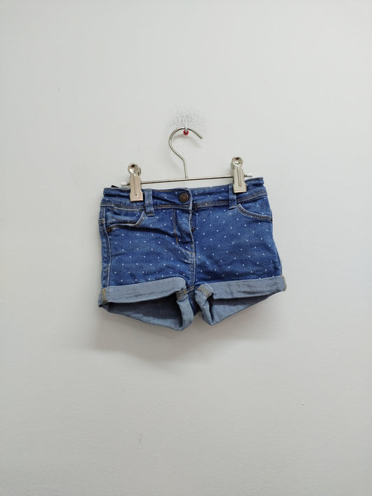 Short en jeans Kiabi bleu à pois Taille 4 Ans