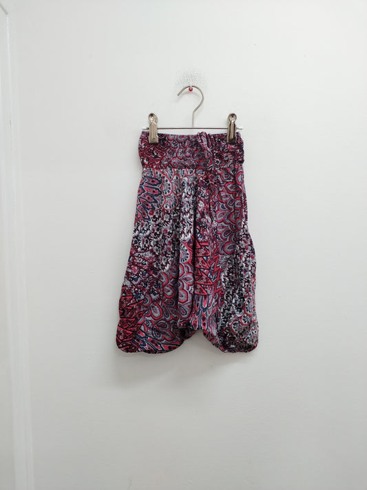 Sarouel Coton Du Monde bordeaux à motifs Taille 3/4 Ans