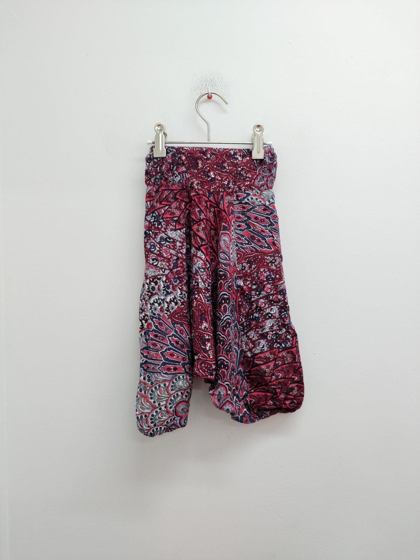 Sarouel Coton Du Monde bordeaux à motifs Taille 3/4 Ans