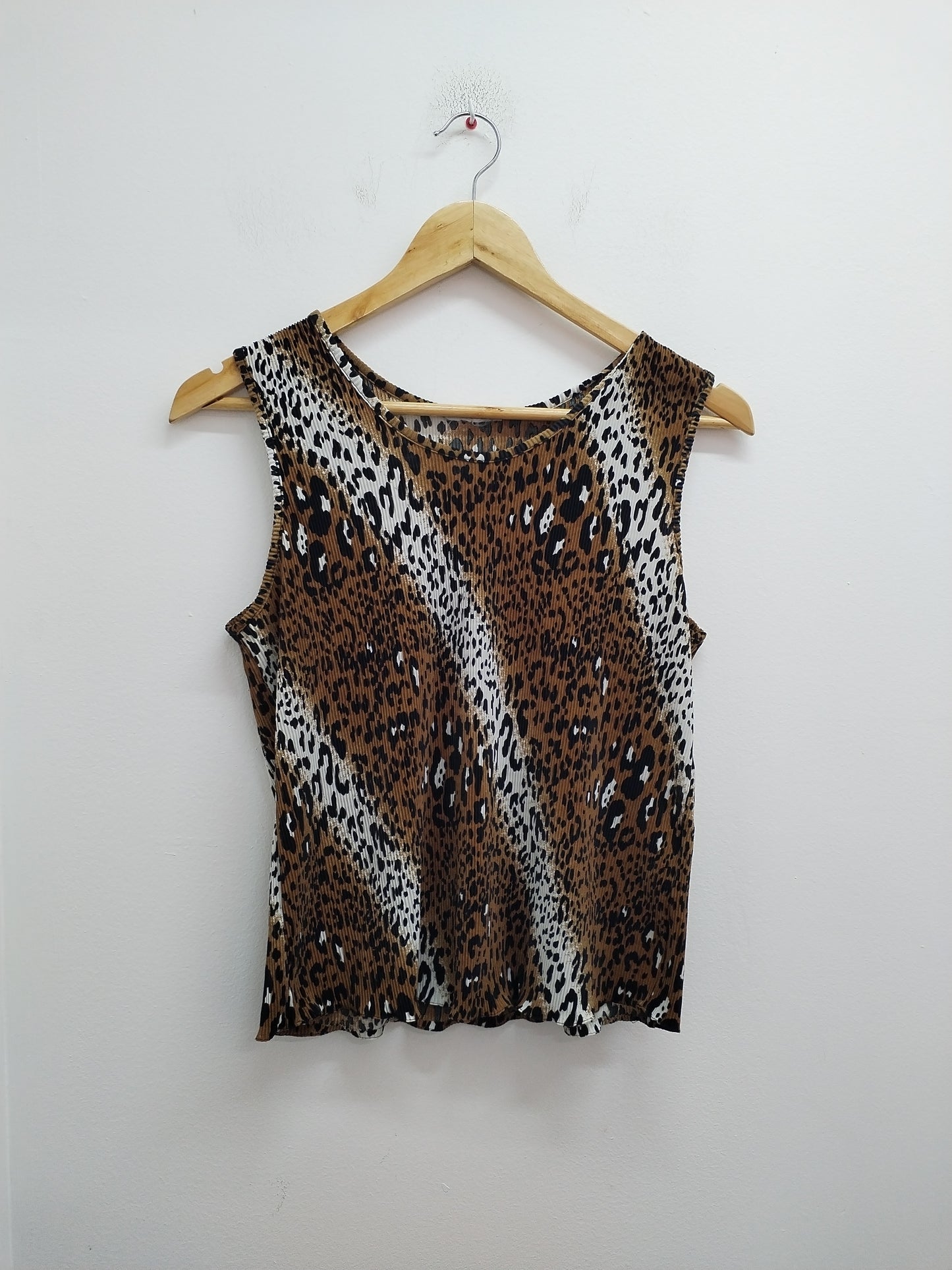 Débardeur C&A plissé imprimé animal Taille 44