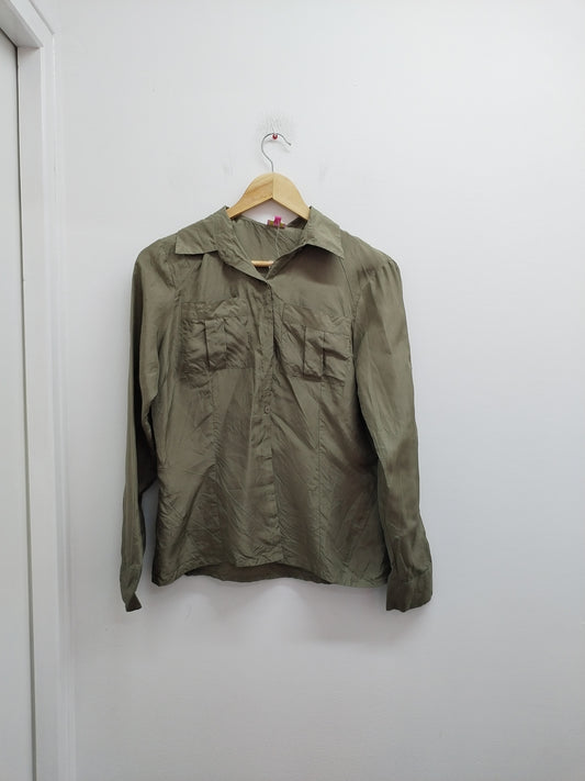 Chemise légère et fluide Phildar kaki Taille 40