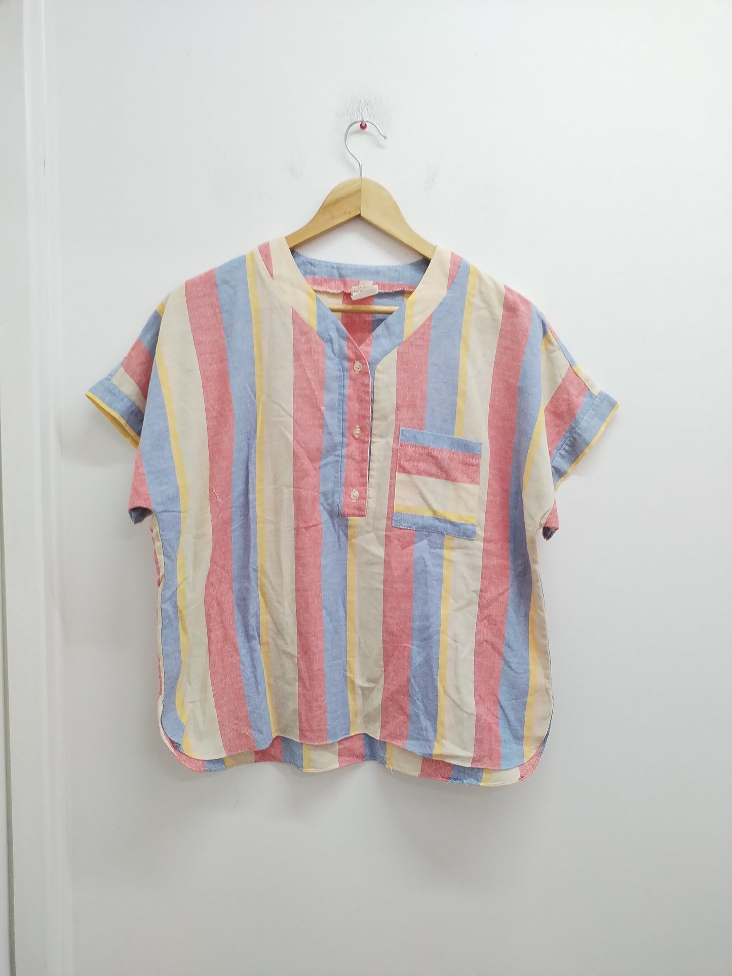 Blouse manches courtes rayée Taille L