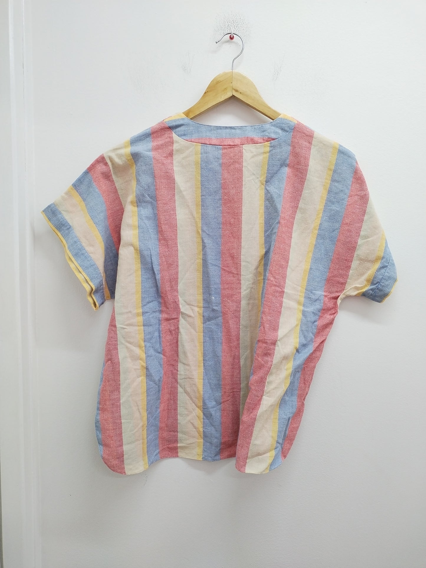 Blouse manches courtes rayée Taille L