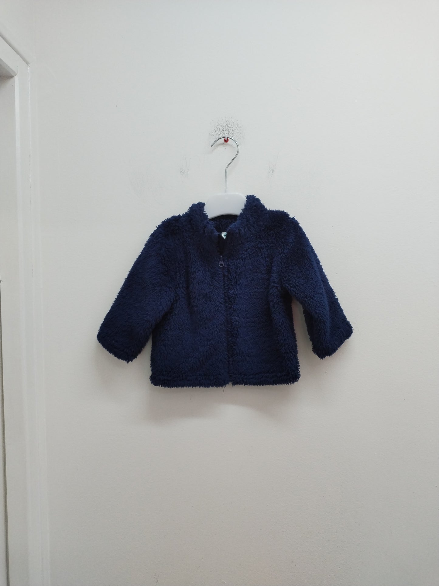 Veste zippée poilue Tex marine Taille 9 Mois