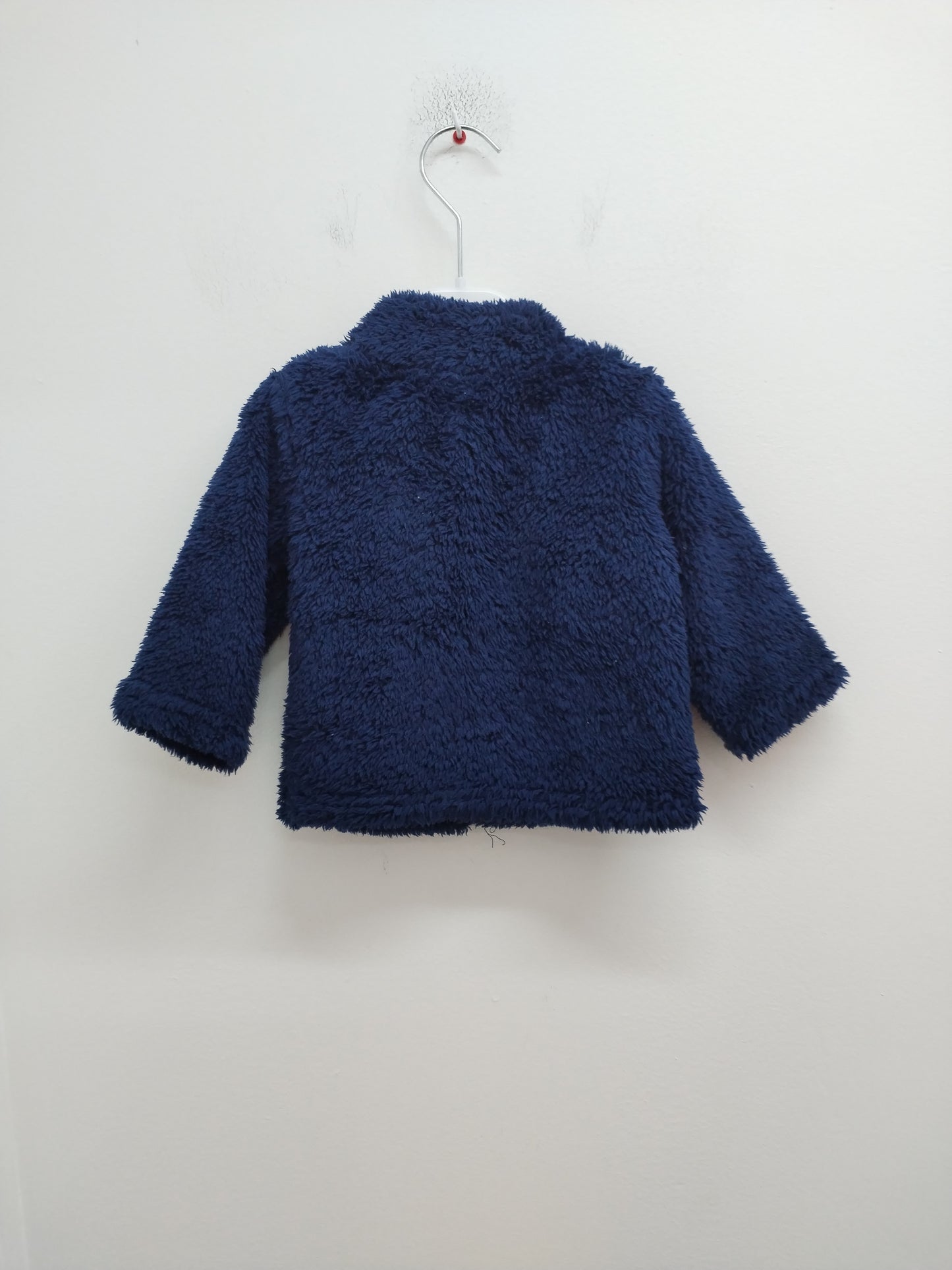 Veste zippée poilue Tex marine Taille 9 Mois