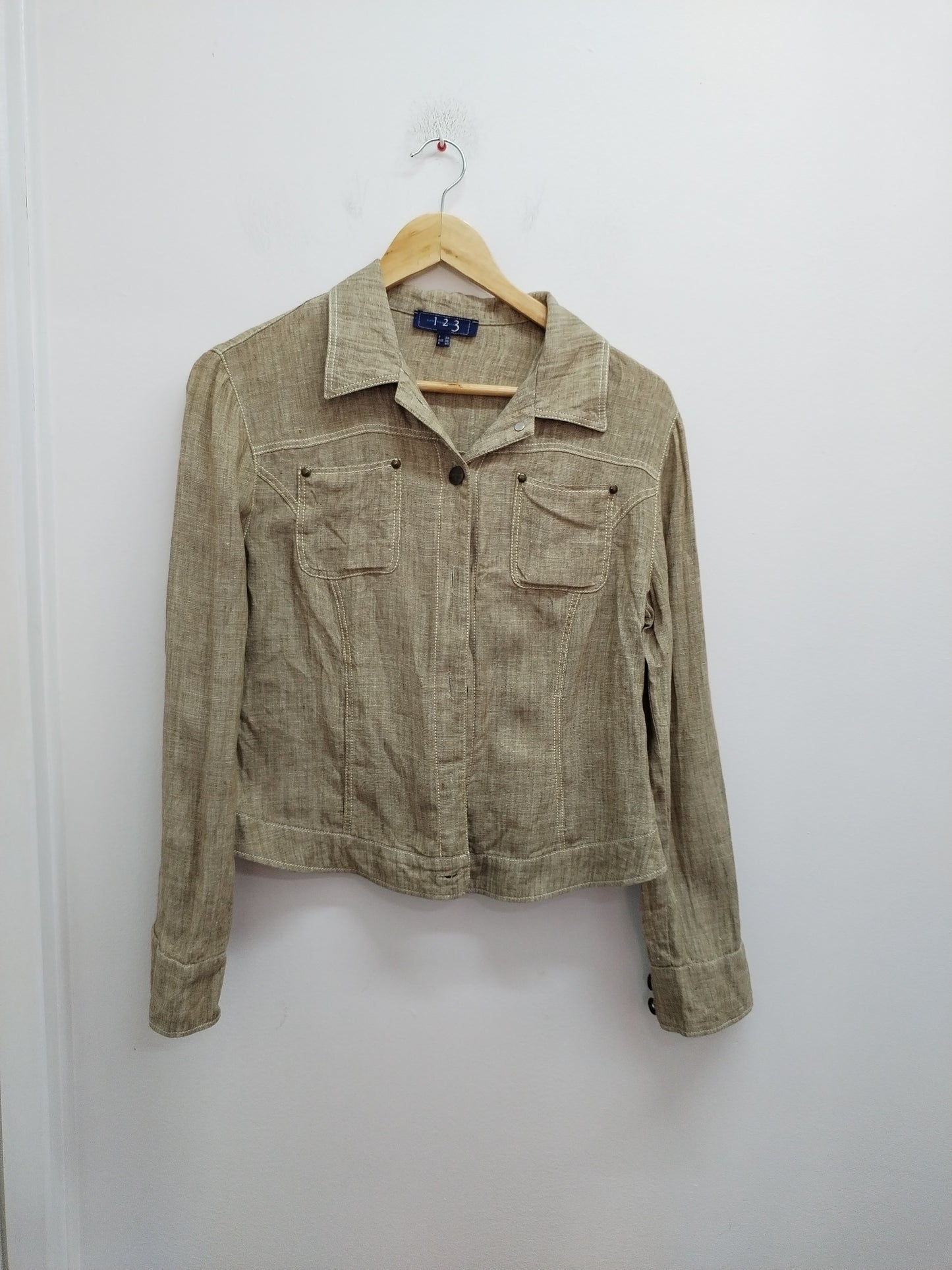 Veste légère 1.2.3 beige chiné Taille 38